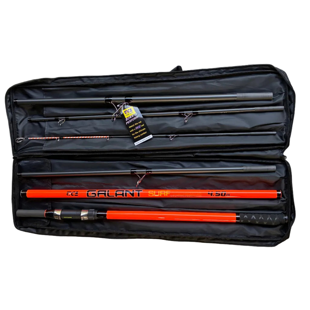 Tica Galant surf rod 6 section travel rod with storage case