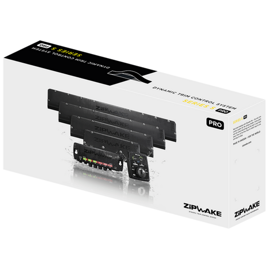 ZIPWAKE product packaging with multiple black modules on a white background