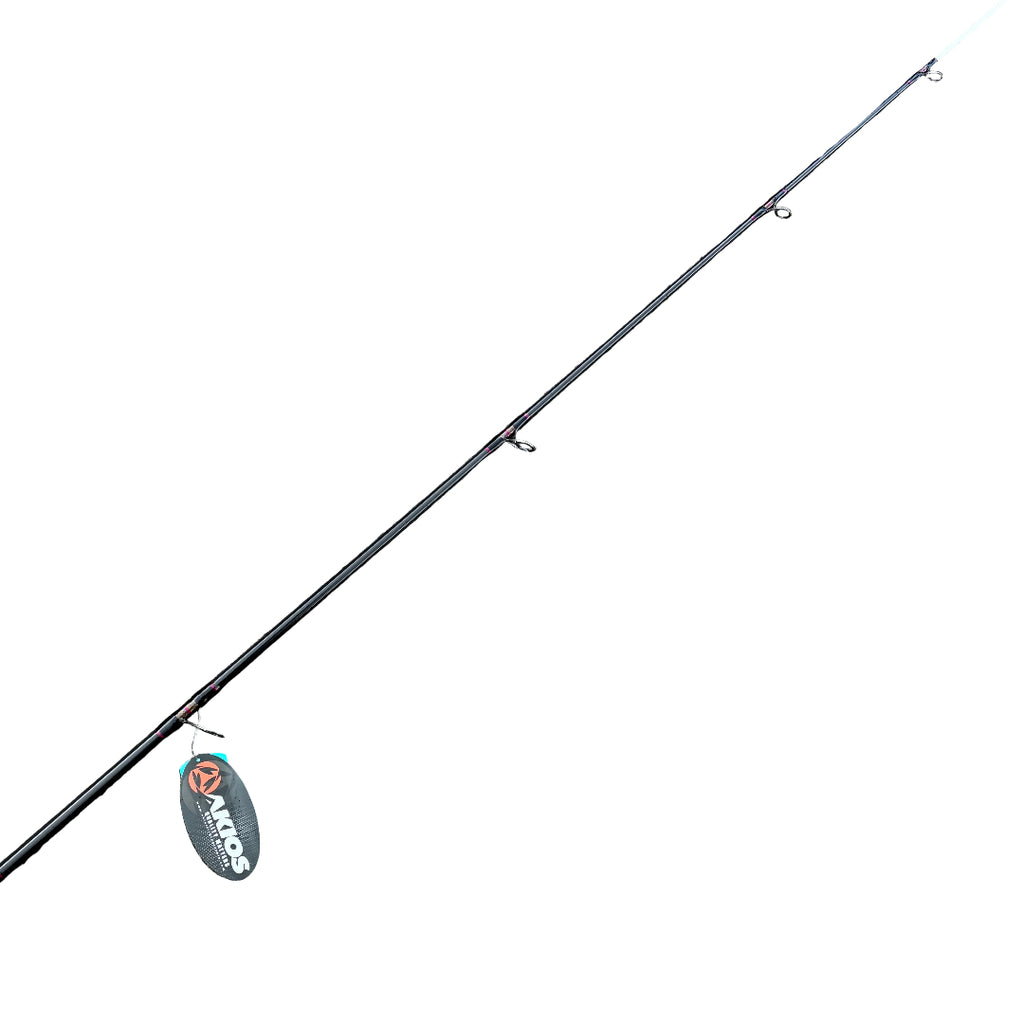 SeaGuide rod guides on Akios Airlyte surfcasting rod for smooth casting
