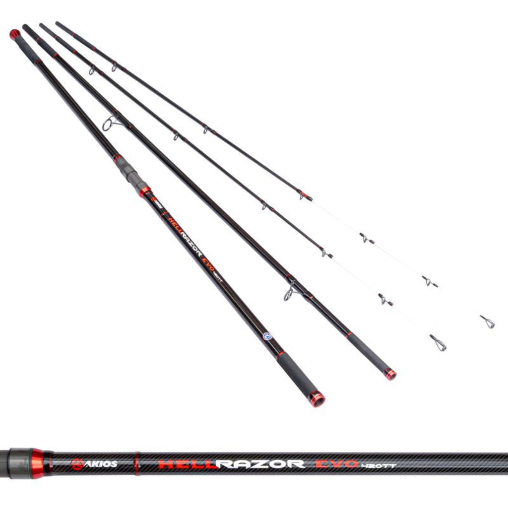 Akios Hellrazor Evo 420tt twin tip surf rod sections