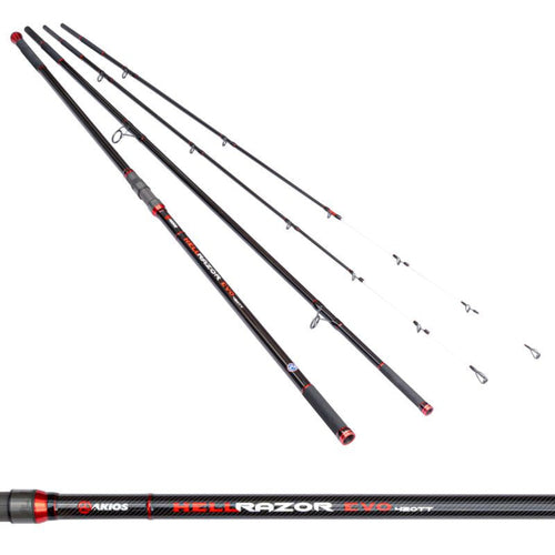 Akios Hellrazor Evo 420tt twin tip surf rod sections