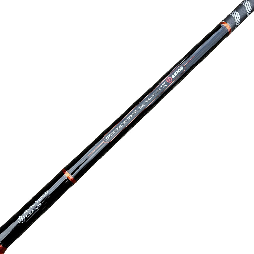 akios krave 14 foot surfcasting rod section