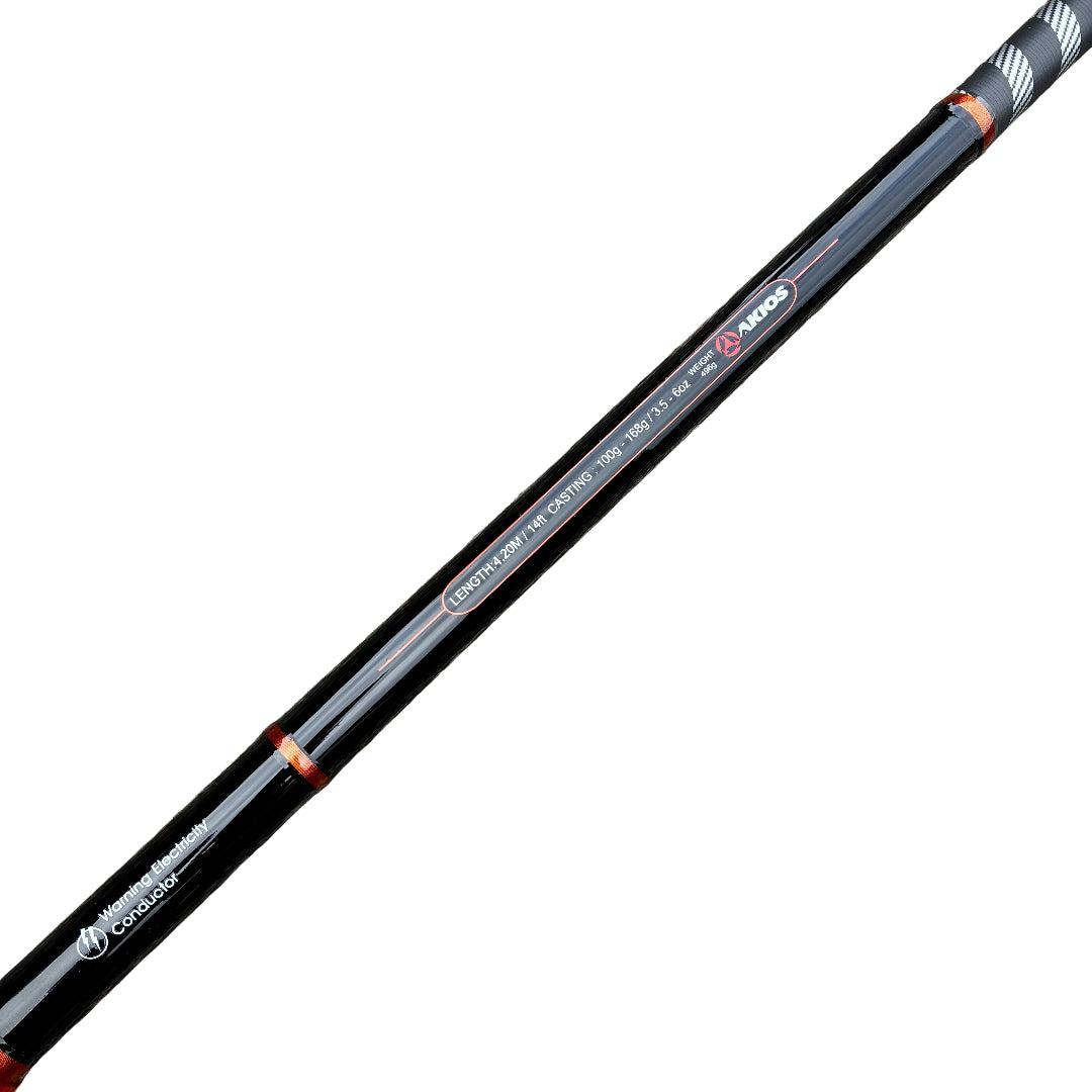 akios krave 14 foot surfcasting rod section