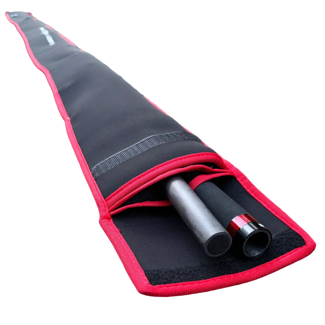 akios nitron surf rod soft padded rod bag close up