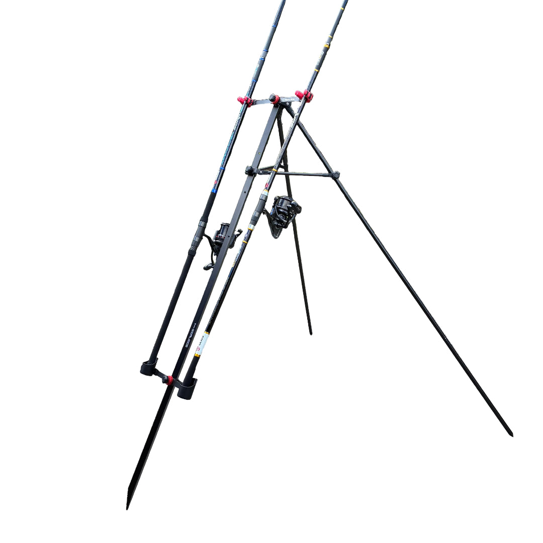 akios sea legs tripod rod holder with rods