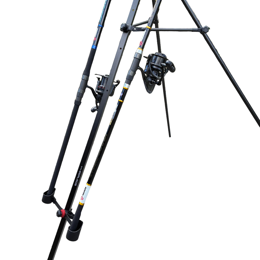akios sealges tripod rod holder lower rod holder close up with rods