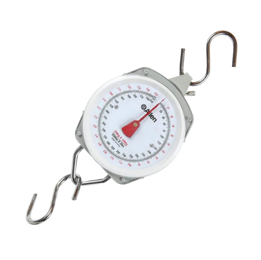 Allen Sportsmans 250kg spring dial hanging scale heavy duty fishing and game scale with hooks