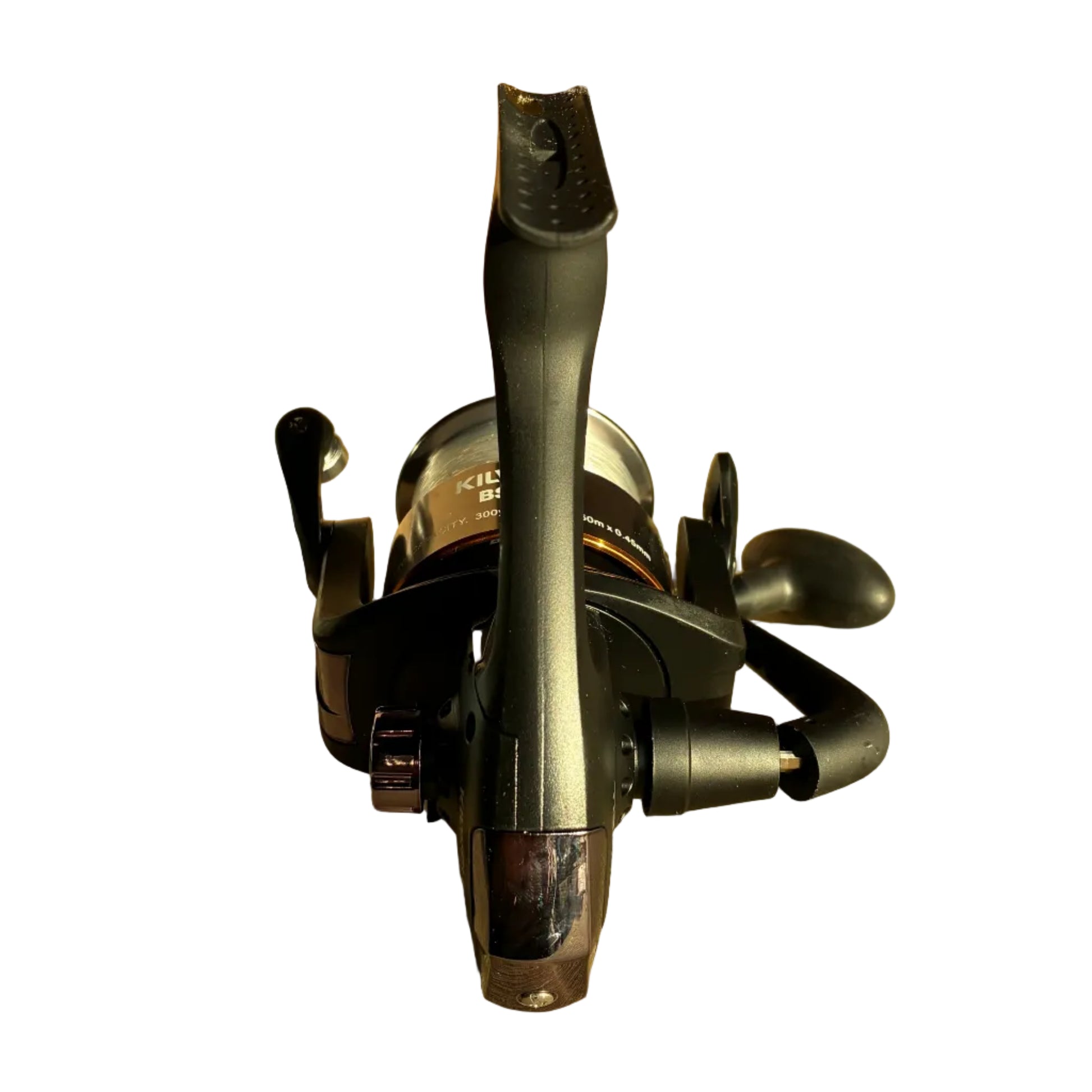 budget surf reel NZ Kilwell Black Shadow 380 rear view