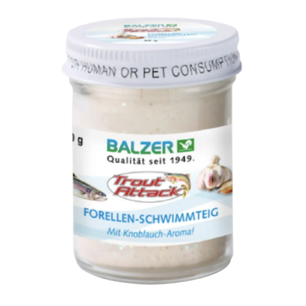 Balzer Trout Attack Garlic Trout Paste with Glitter – 50g
