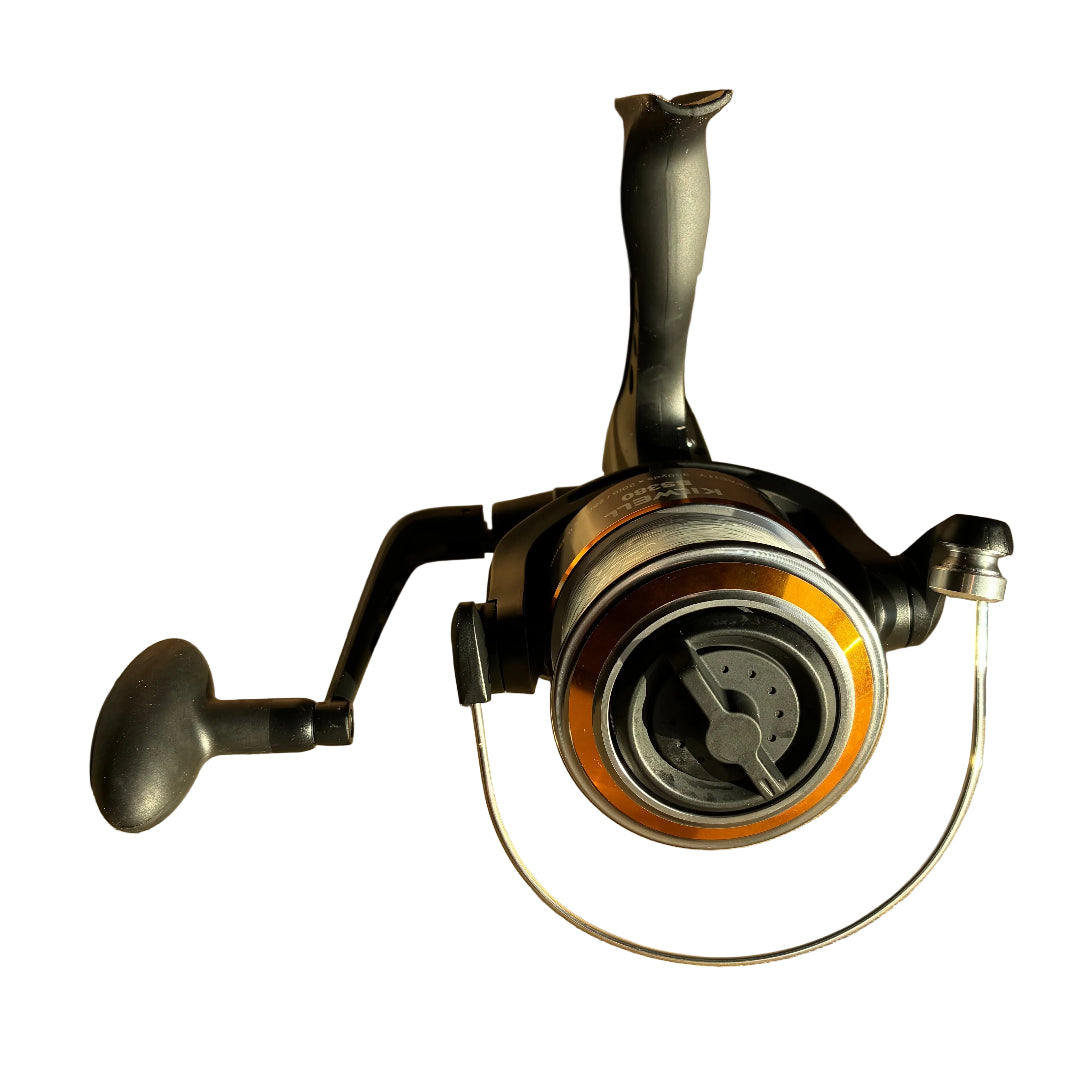 cheap surf reel NZ Kilwell 380 spool and bail arm detail