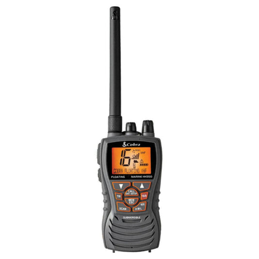 Cobra HH350 FLT EU floating handheld marine VHF radio waterproof 6W