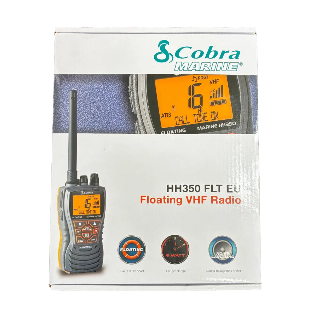 Cobra HH350 handheld marine VHF retail box