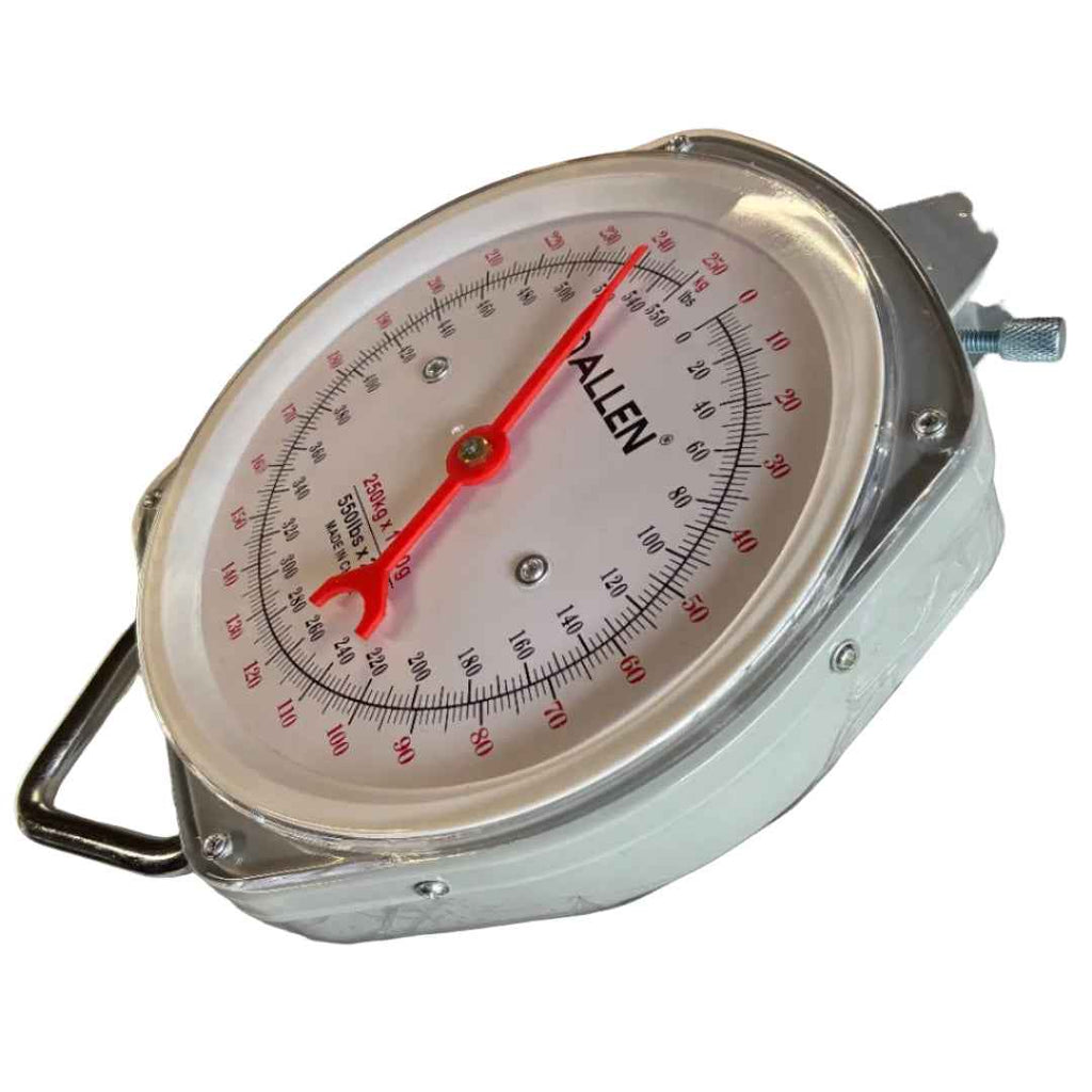 Allen Sportsmans Spring Dial Scale – 250kg Heavy Duty Hanging Game & Fishing Scale