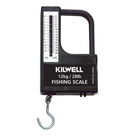 Kilwell hanging scales with 1m retractable tape measure 12.5kg pocket weighing tool