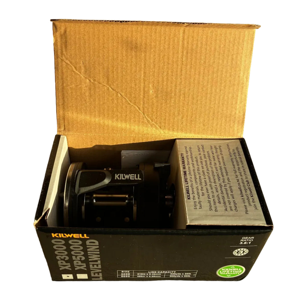 Kilwell XP3000 3BB level wind reel NZ aluminium spool levelwind open box