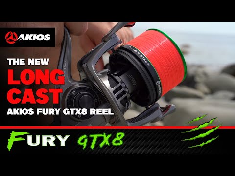 Akios Fury GTX8 Fixed Spool Surf Reel