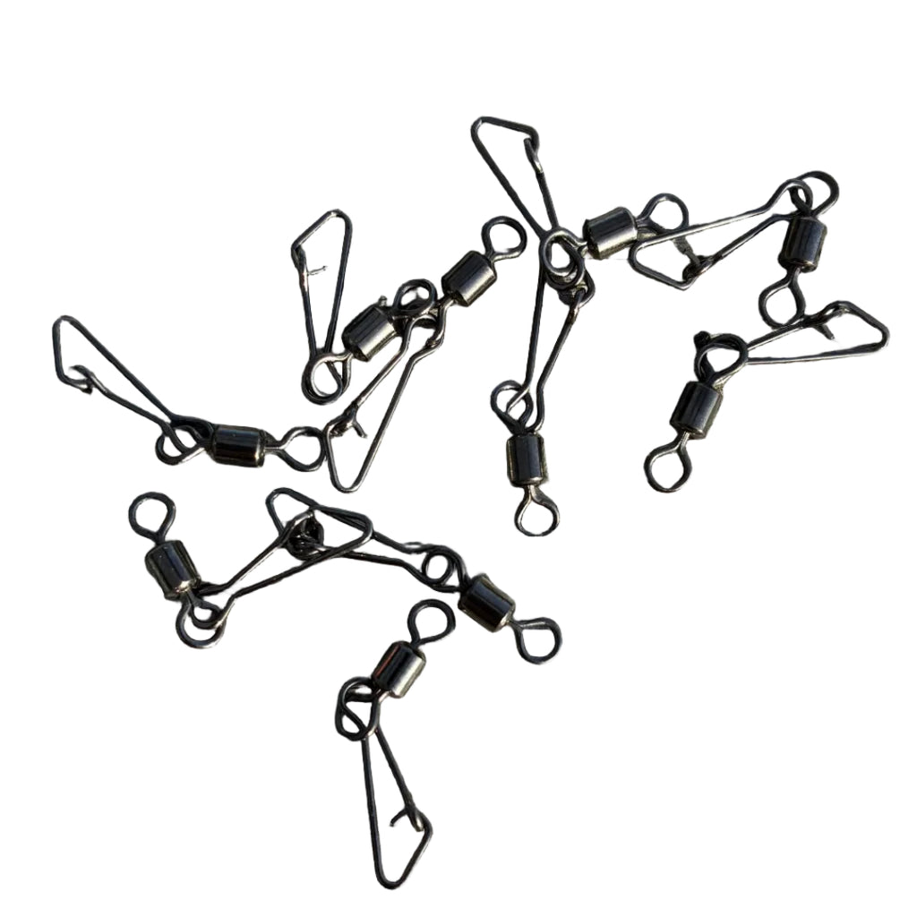 snap link rolling swivels jig head clips