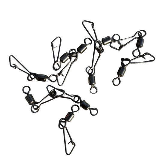 snap link rolling swivels jig head clips