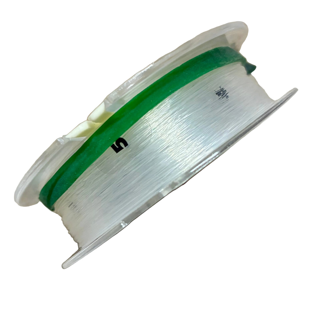 Close up of Sunline tapered leader showing gradual taper design for smooth casting