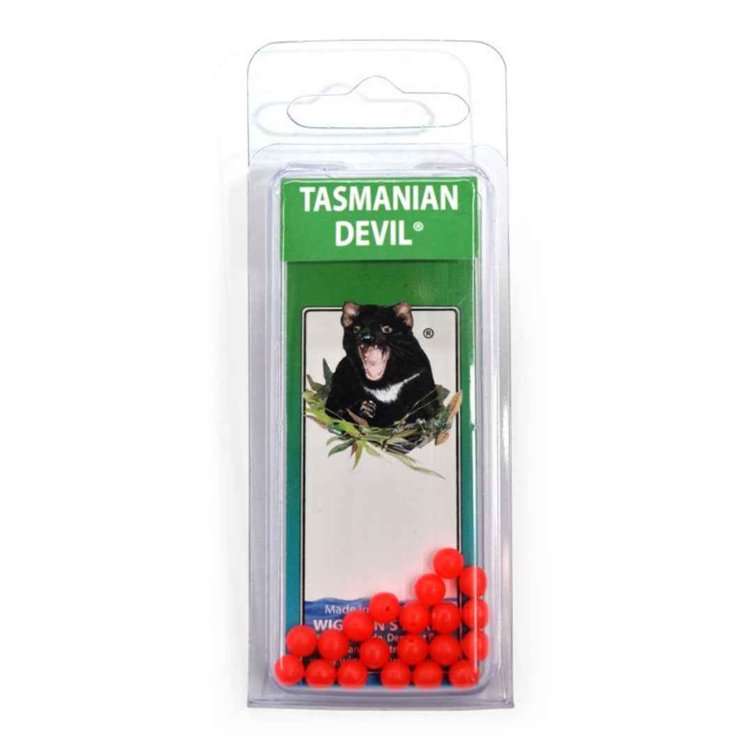 Tasmanian Devil 5mm Red Beads