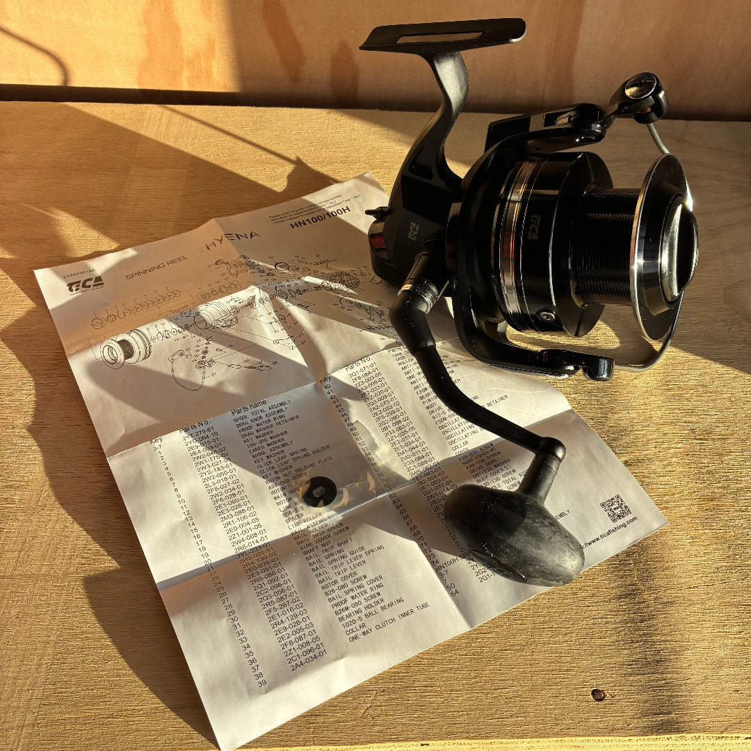 urf reel NZ Tica Hyena HN100 box contents