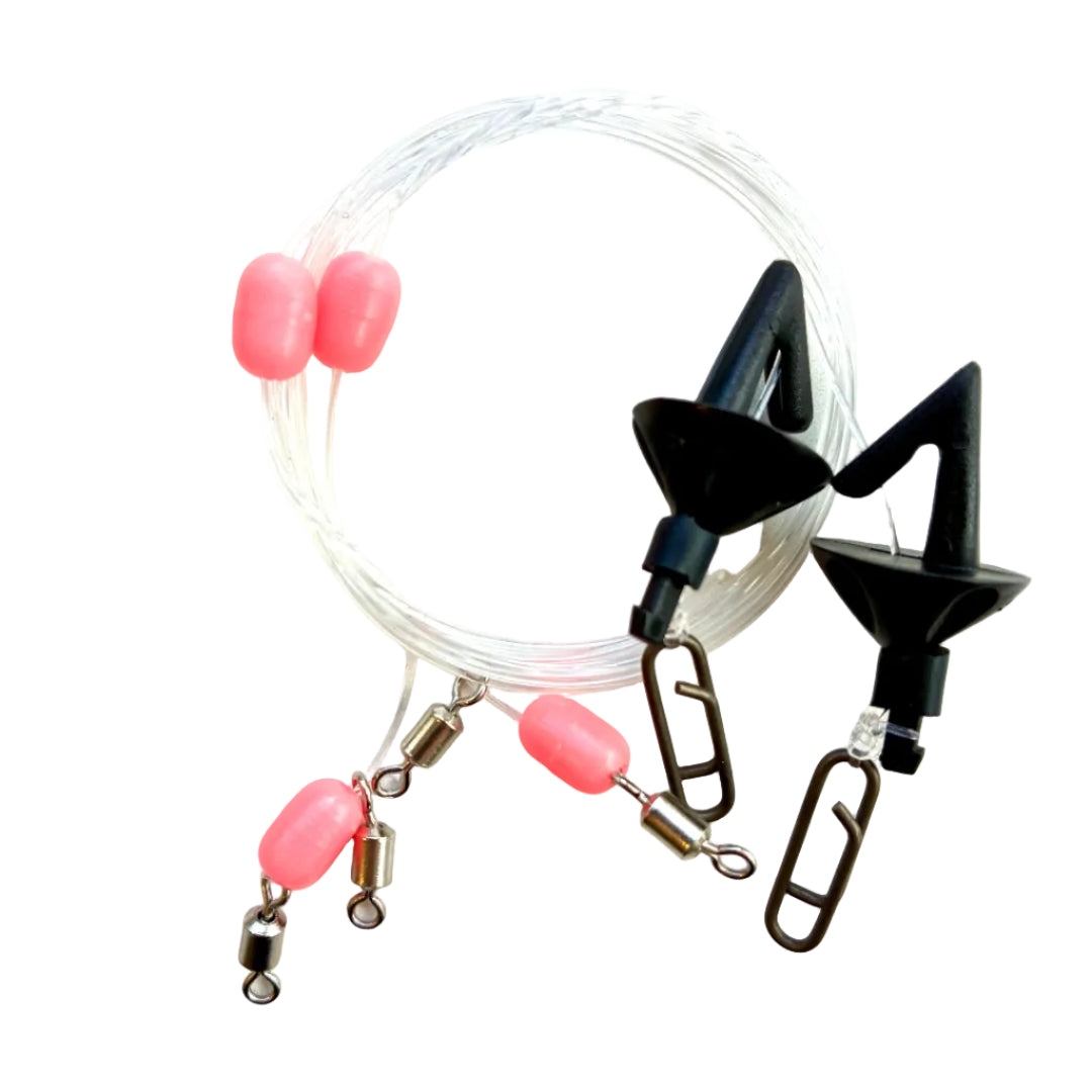 Wild Blue Longcast Surf Splash Down Shield Rig 2pc