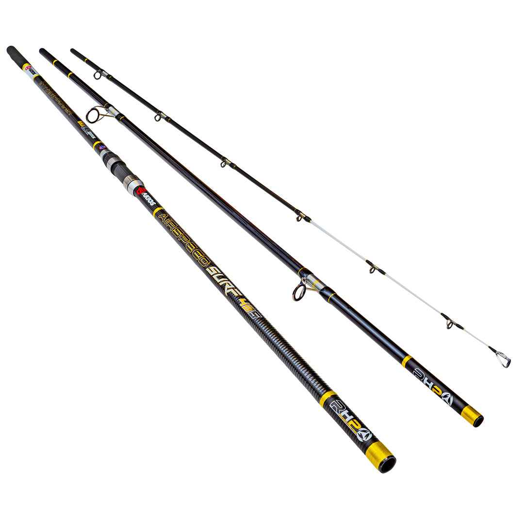 Akios AirSpeed Surf 435 MKII Black Edition Surf Rod 14ft 5in 3 Piece 100-220 gram