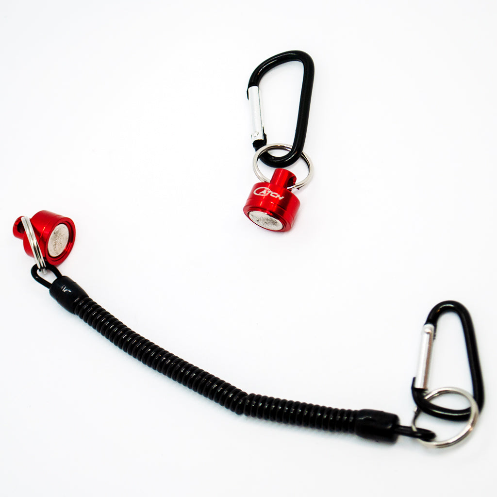 Catch Stretchy Fishing Lanyard With Magnetic Clip