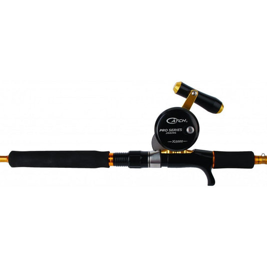 Catch Pro Series JGX5000 + Acid Wrap Jigging Combo 30kg Drag 5ft 4in 1 Piece 150-250 gram