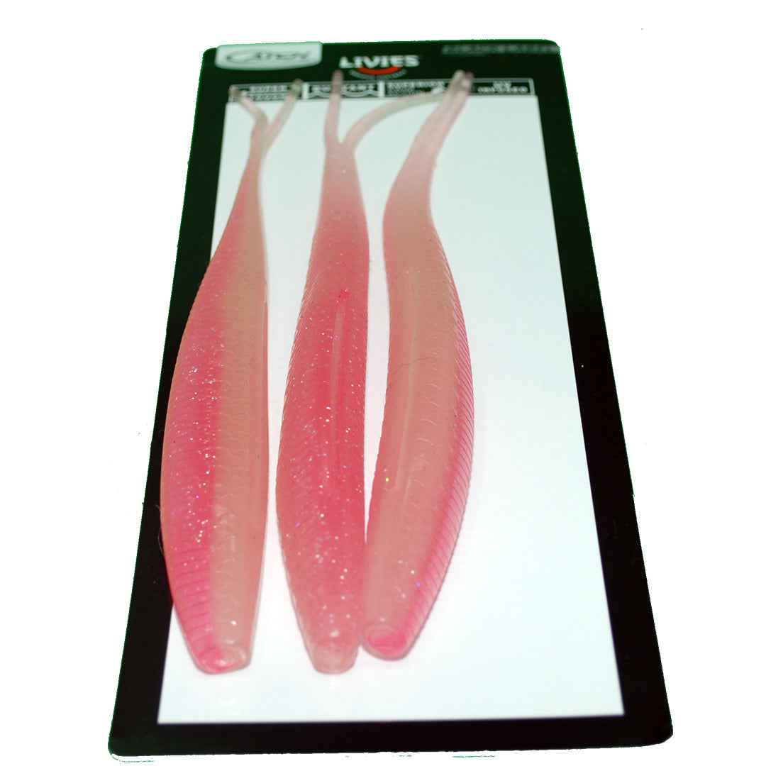 Catch Black Label Livies 10 inch Shady Lady Glow softbait NZ