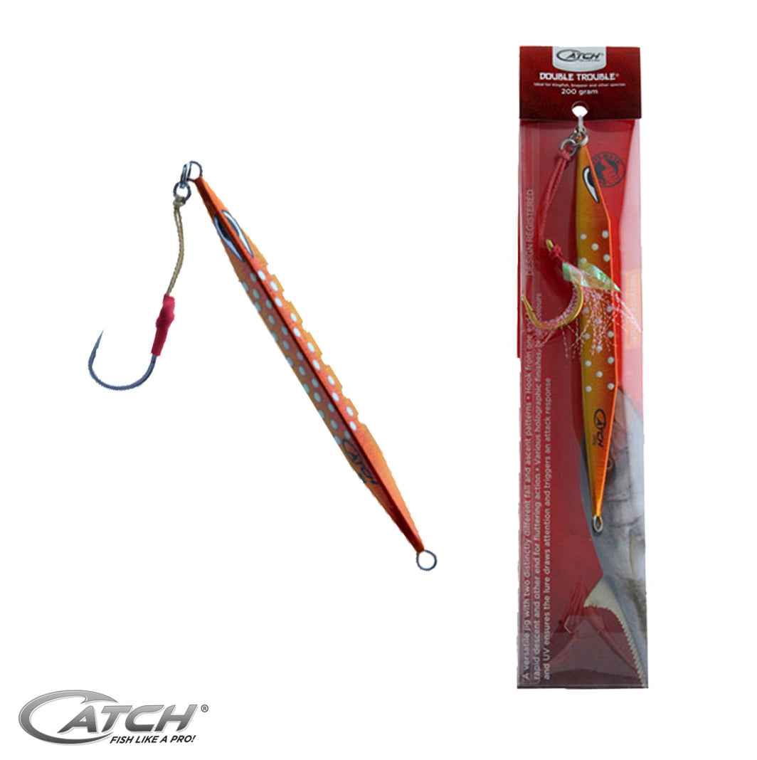 Catch Double Trouble Orange Assassin Jig (60g-300g)