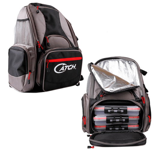 Fishing Tackle Backpack with Cooler Compartment
