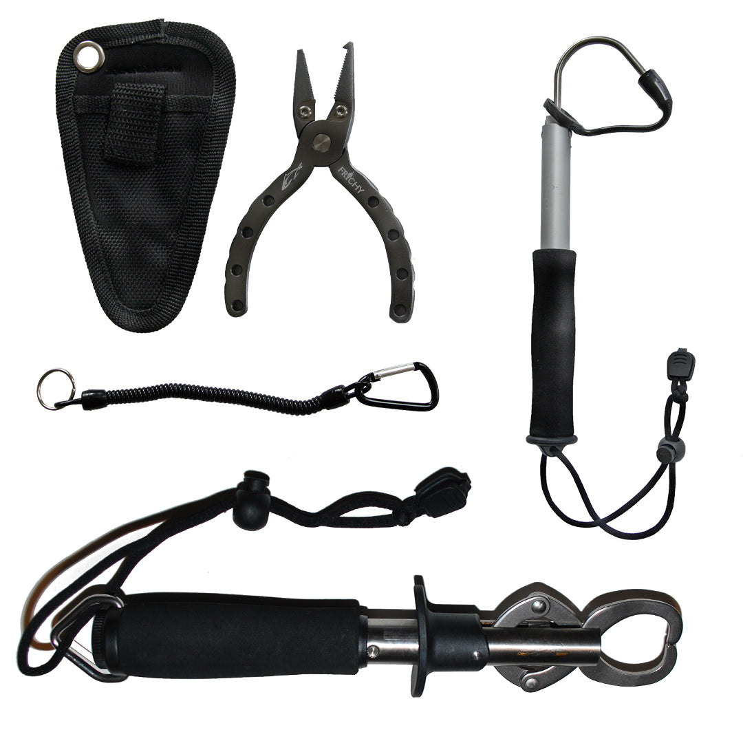 Fishing Pliers + Lip Grip + Gaff Package Deal - LURE ME - Online Fishing Tackle.
