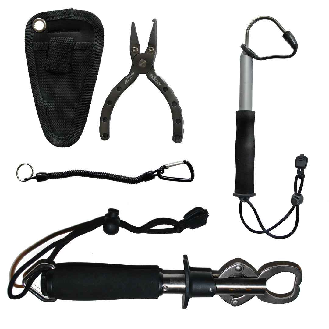 Fishing Pliers + Lip Grip + Gaff Package Deal
