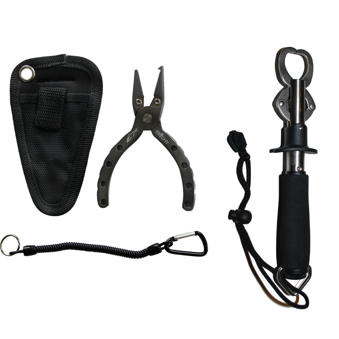 Fishing Pliers + Stainless Lip Grip Package Deal - LURE ME - Online Fishing Tackle.