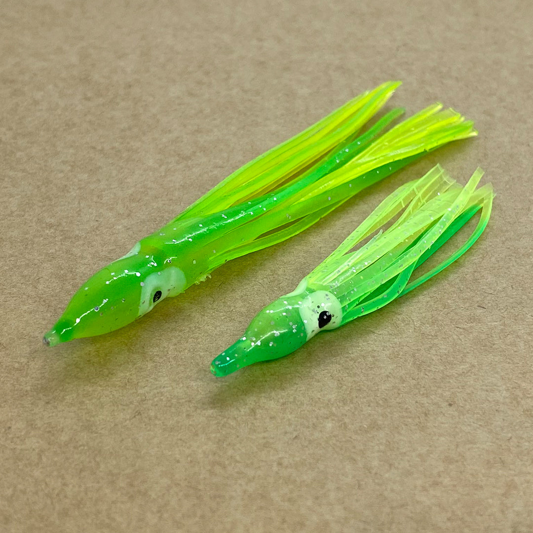 Green Squid Skirts - Snapper Tackle