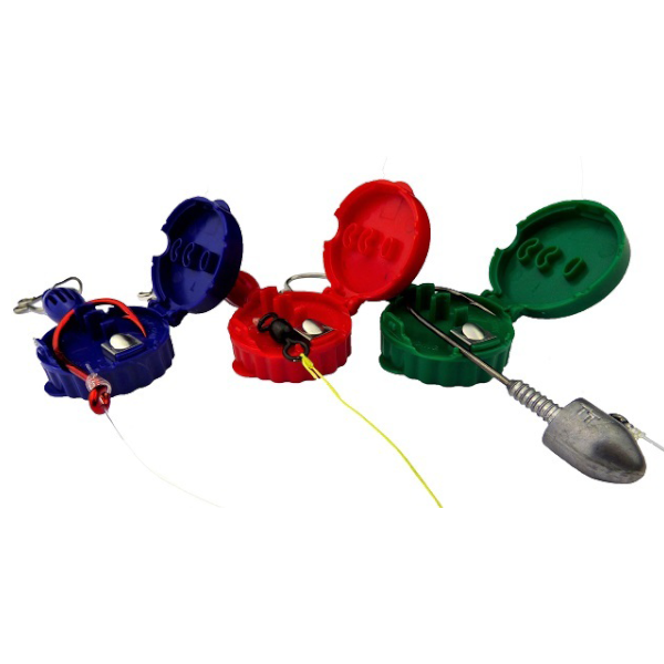 Large Hook Eze Fishing Knot Tying Tool - Reef and Blue Water Twin Pack in Red - LURE ME - Online Fishing Tackle.