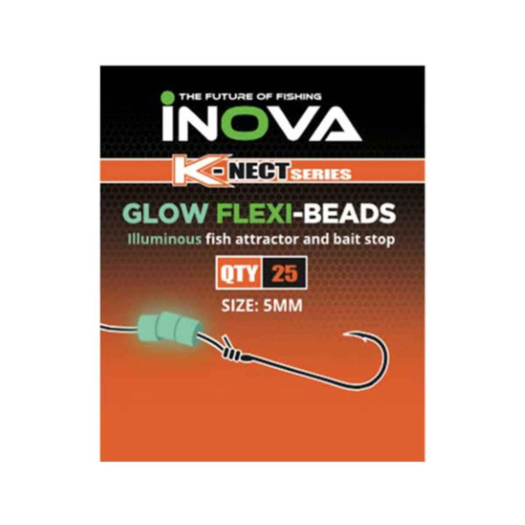 INOVA Glow Flexi Beads luminous fishing attractor and bait stop beads for surfcasting and shore rigs New Zealand