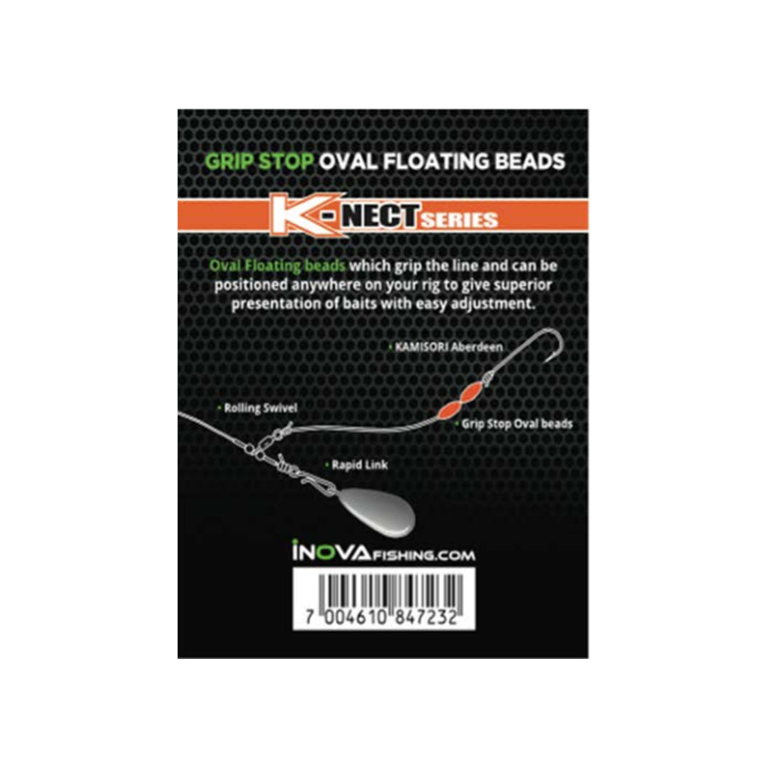 INOVA Glow Grip Stop Oval Beads - LURE ME - Online Fishing Tackle.