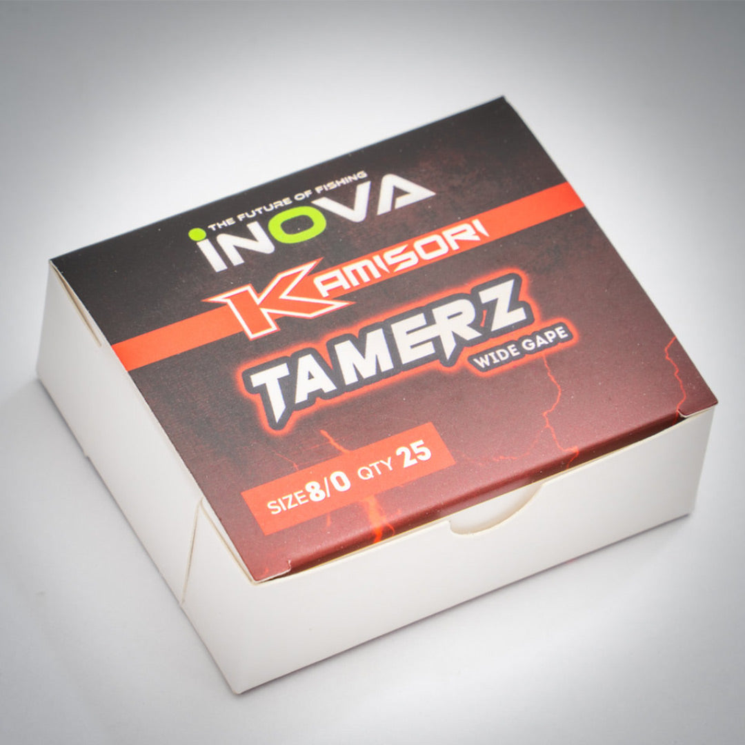 Inova Kamisori Tamerz Wide Gape Hook – Bulk 25 Packs, Premium Japanese Steel, Razor Sharp