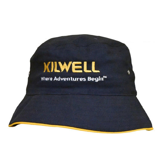 Kilwell Bucket Hat Navy Gold