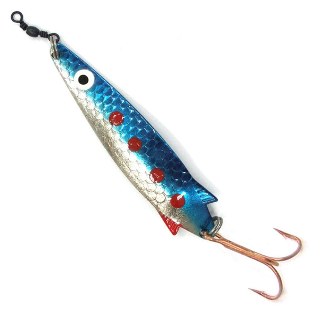 Kilwell Toby Silver Blue Lure with Treble Hook