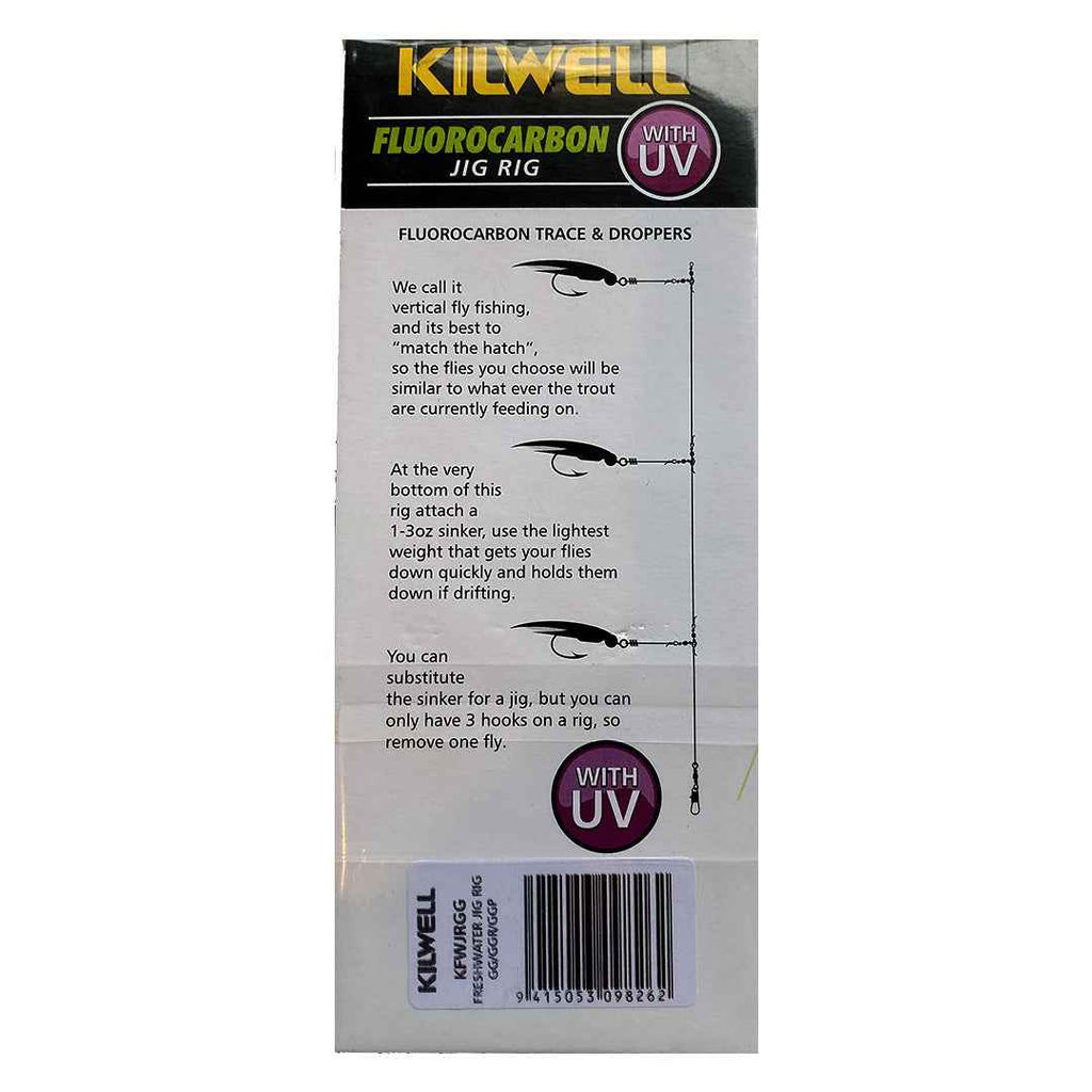 Kilwell UV Freshwater Jig Rig Grey Ghost