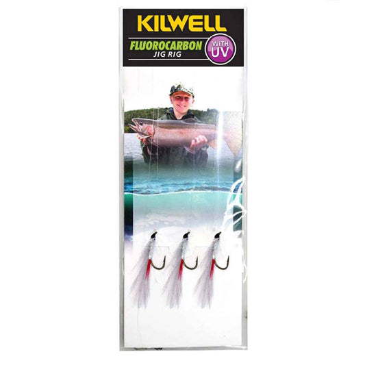 Kilwell Freshwater Jig Rig GG – Grey Ghost Yellow, Red & Pearl NZ