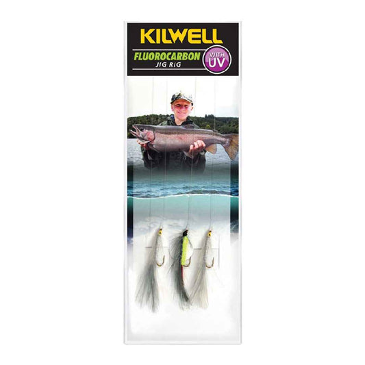 Kilwell Freshwater Jig Rig Mix 6 – Grey Ghost & Grey Ghost Lime NZ