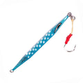 Catch Double Trouble Ballistic Blue jig with UV coating and glow for mechanical & slow pitch jigging