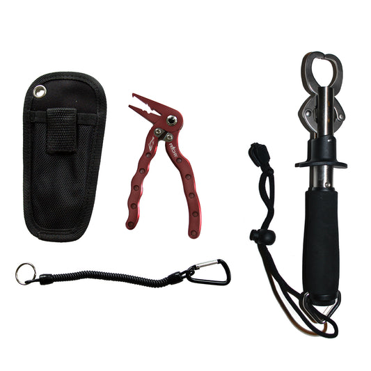 Kiwi Pliers + Stainless Lip Grip Package Deal - LURE ME - Online Fishing Tackle.