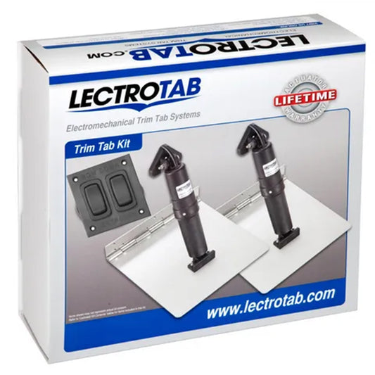 Lectrotab 12V 9 x 12 Inch Trim Tab Package with Rocker Switch
