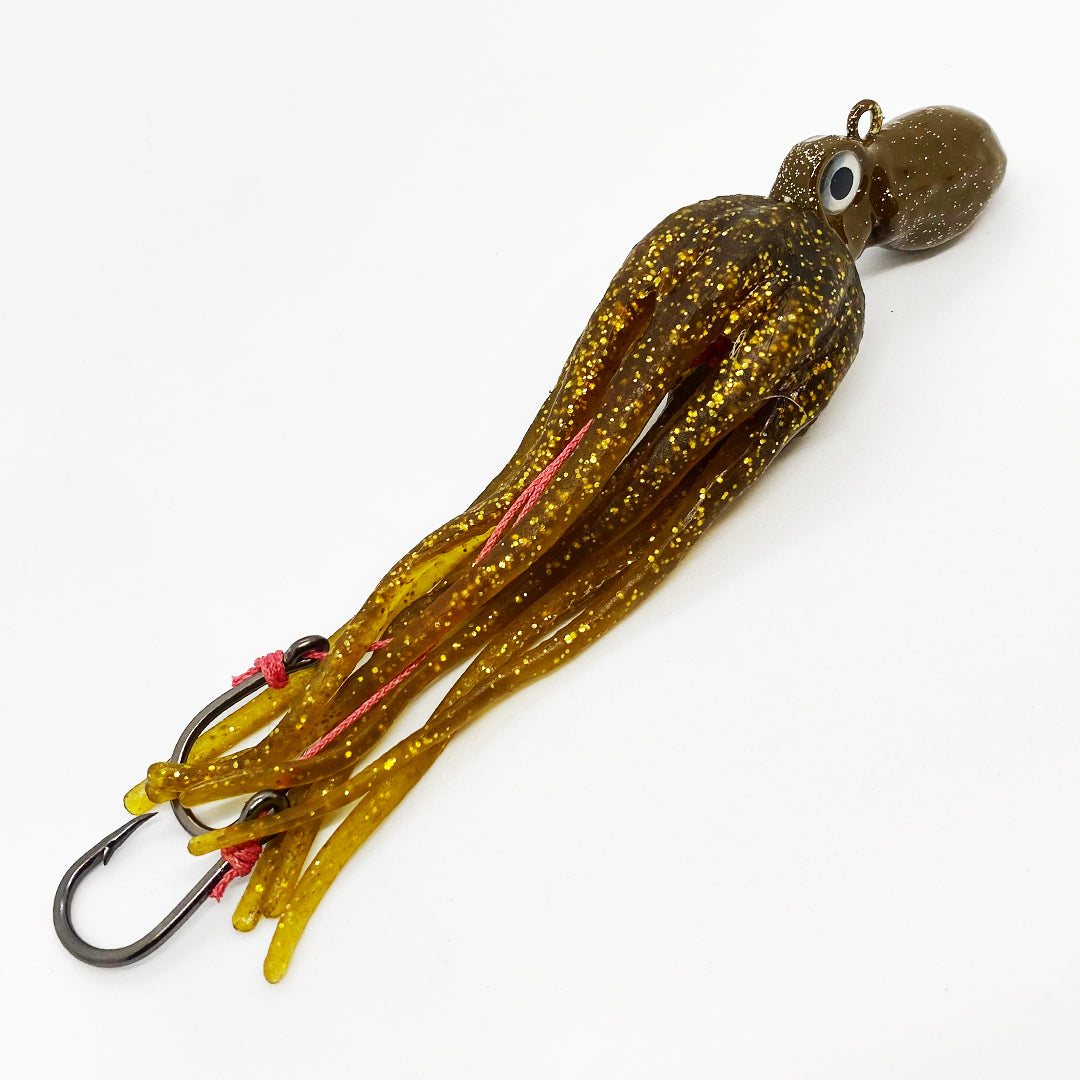 Natural Coloured 150g Octopus Slow Jig - rigged with double assists