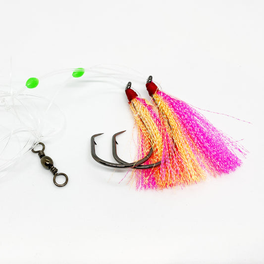 Puka Flasher Rig in Pink and Orange